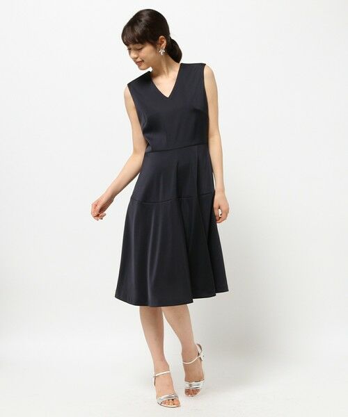 セール トリアセダブルサテン ワンピース ミニ丈 ひざ丈ワンピース 23区 ニジュウサンク ファッション通販 タカシマヤファッションスクエア