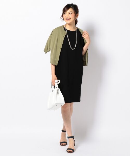 期間限定開催 ニジュウサンク 23区 ワンピース サイズ44 L レディース グリーン イエロー マルチ クルーネック 半袖 ひざ丈 花柄 在庫限りセール Viajesturisticosdelpacifico Com