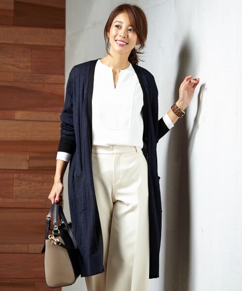 セール 洗える 16gスーパーファインメリノ ロングカーディガン カーディガン ボレロ 23区 ニジュウサンク ファッション通販 タカシマヤファッションスクエア