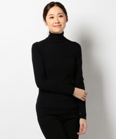 S.F.ウールリブ タートルネックニット