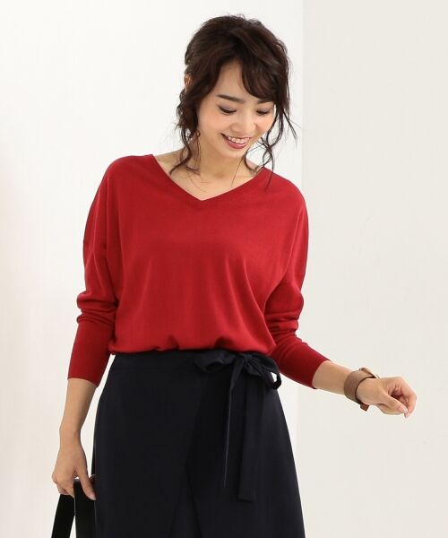 セール 17秋のweb限定カラー 洗えるウール Vネック ニット ニット セーター 23区 ニジュウサンク ファッション通販 タカシマヤファッションスクエア