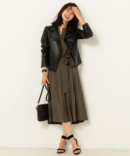 セール Veryコラボ 10月号掲載 パウダリーデシン 2wayロング ワンピース ミニ丈 ひざ丈ワンピース 23区 ニジュウサンク ファッション通販 タカシマヤファッションスクエア