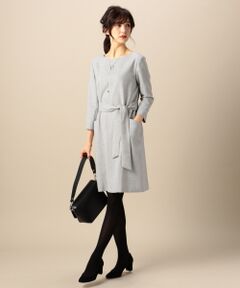 【洗える！】ダブルクロスストレッチ ワンピース