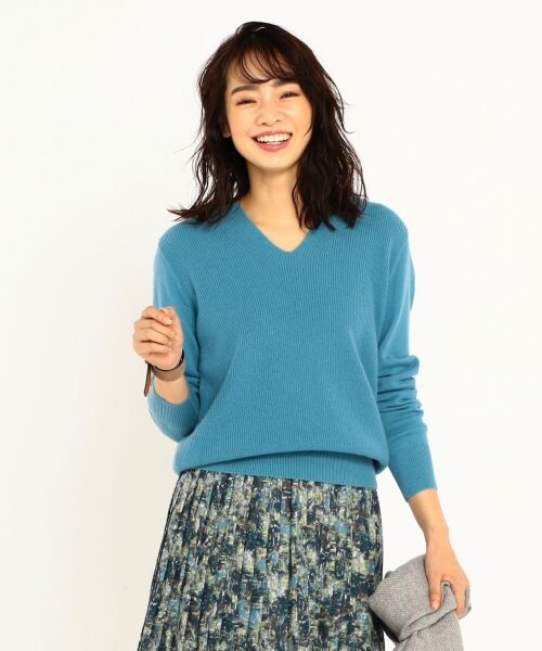 セール 8周年記念web限定カラー カシミヤ Vネックニット ニット セーター 23区 ニジュウサンク ファッション通販 タカシマヤファッションスクエア