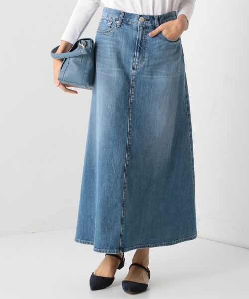 セール Story3月号掲載 23区denim ロング デニムスカート デニムスカート 23区 ニジュウサンク ファッション通販 タカシマヤファッションスクエア