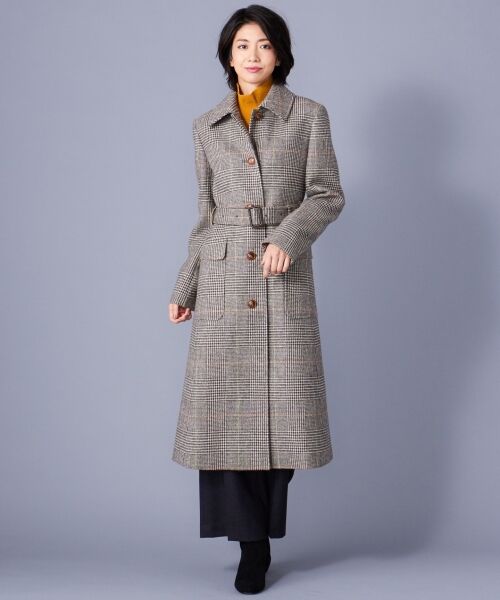 FOX BROTHERS BRITISH WOOL ステンカラーコート