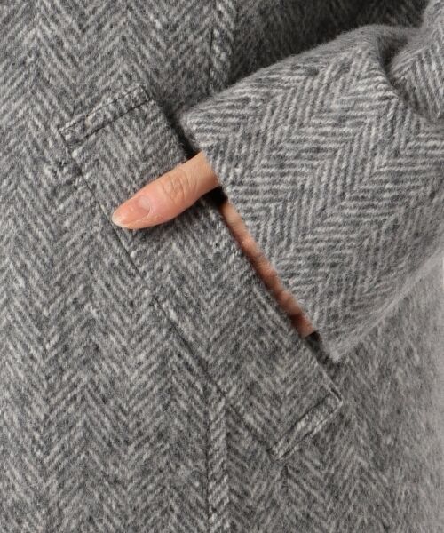 Moessmer HERRING BONE TWEED ロングコート