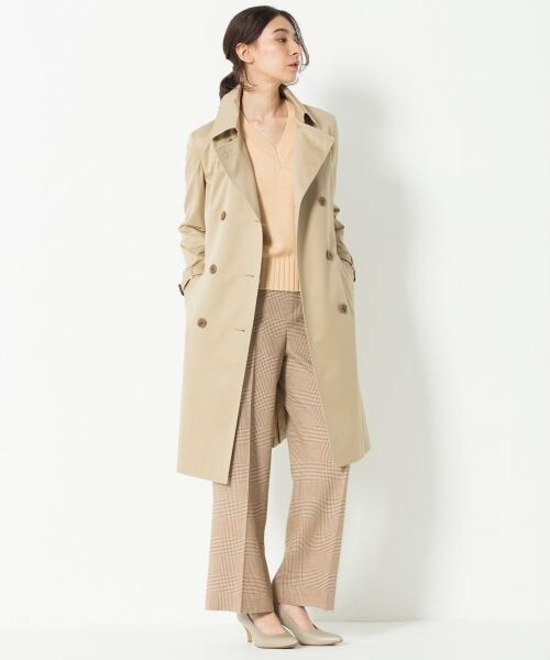 セール Very3月号掲載 リネンコットン グレンチェック ワイドパンツ その他パンツ 23区 ニジュウサンク ファッション通販 タカシマヤファッションスクエア