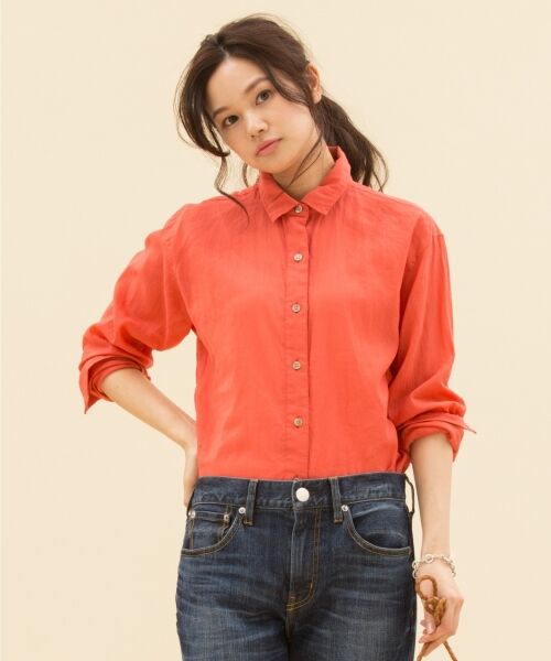 セール 一部店舗限定 洗える ボタニカル ダイローン シャツ トップス 23区 ニジュウサンク ファッション通販 タカシマヤファッションスクエア