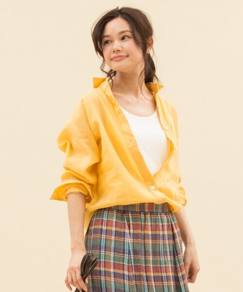 セール 一部店舗限定 洗える ボタニカル ダイローン シャツ トップス 23区 ニジュウサンク ファッション通販 タカシマヤファッションスクエア