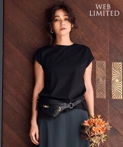 【WEB限定】コンパクトポンチフレンチスリーブ カットソー