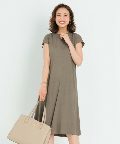 セール 洗える リネンヴィスコースストレッチ ワンピース ロング マキシ丈ワンピース 23区 ニジュウサンク ファッション通販 タカシマヤファッションスクエア