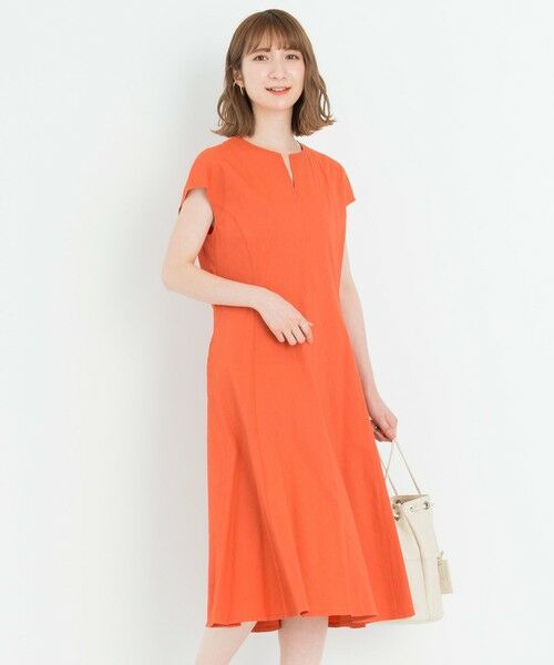 セール 洗える リネンヴィスコースストレッチ ワンピース ロング マキシ丈ワンピース 23区 ニジュウサンク ファッション通販 タカシマヤファッションスクエア