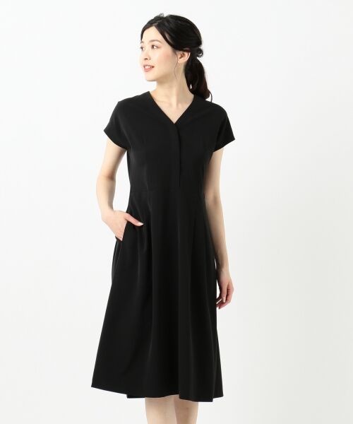 セール 洗える 2wayストレッチツイル ウエストリボン ワンピース ミニ丈 ひざ丈ワンピース 23区 ニジュウサンク ファッション通販 タカシマヤファッションスクエア