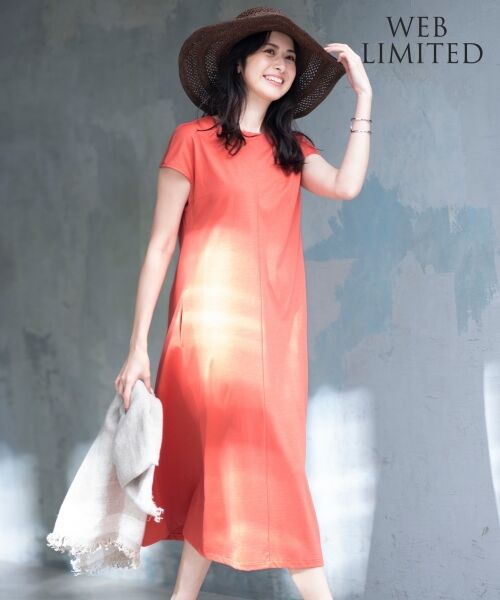 セール Web限定 Albini Jersey フレンチスリーブ ワンピース ミニ丈 ひざ丈ワンピース 23区 ニジュウサンク ファッション通販 タカシマヤファッションスクエア