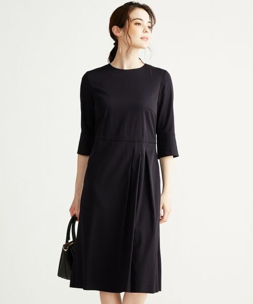 セール ソフトプレーンストレッチ ワンピース ミニ丈 ひざ丈ワンピース 23区 ニジュウサンク ファッション通販 タカシマヤファッションスクエア