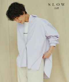 【SLOW】Soft Wash Shirting レギュラーカラー シャツ