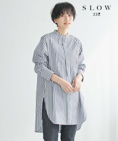 【SLOW】Soft Wash Shirting チュニック シャツ