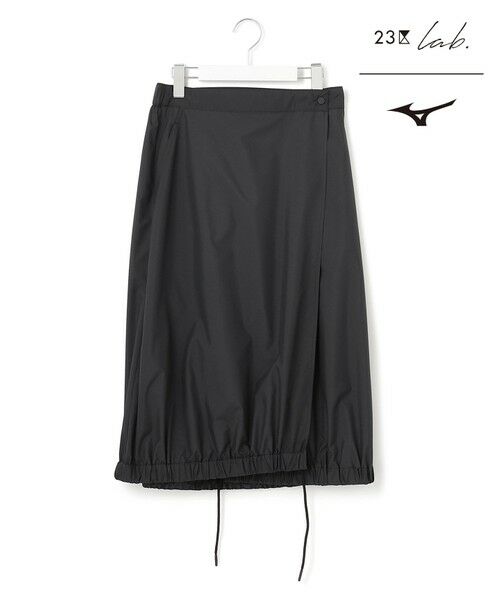 【23区 lab./MIZUNOコラボ】撥水防風 コンパクト ラップ スカート