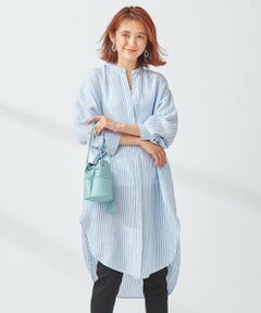 【WEB/一部店舗限定】 LIBECO LINEN チュニックシャツ