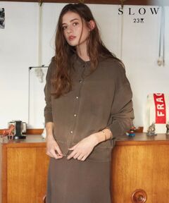 23区 / ニジュウサンク カットソー | 【SLOW】ヴィンテージテリー スナップドット ブルゾン