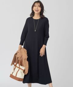 23区 / ニジュウサンク ミニ丈・ひざ丈ワンピース | ヴィスコースストレッチ ニット フレア ワンピース