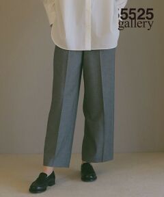 【23区 | 5525gallery】ウールストレッチ ワイド パンツ