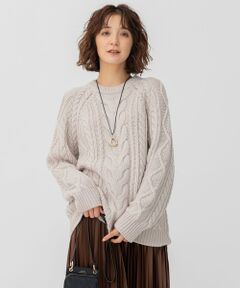 【CLASSY.12月号掲載】アランパターン ニット