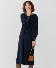 23区 / ニジュウサンク ミニ丈・ひざ丈ワンピース | 【CLASSY.1月号掲載】ウールブレンド パール ニットワンピース