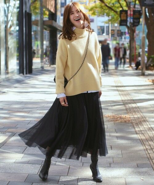 23区【R(アール)】FINE TULLE スカート チュールスカート グレー系 