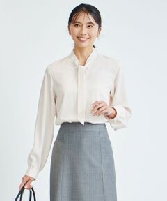 23区 / ニジュウサンク シャツ・ブラウス | 【洗える】ジョーゼット ボウタイ ブラウス