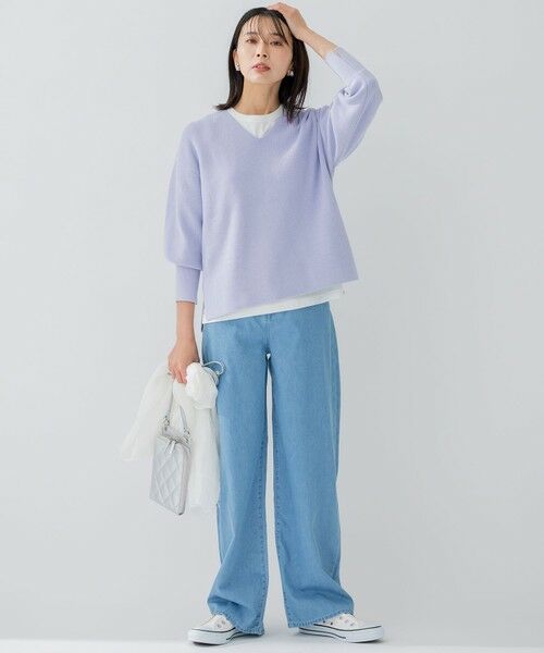 23区 / ニジュウサンク デニムパンツ | 【WEB限定/洗える】23区DENIM ライトダンガリー ワイドパンツ | 詳細5