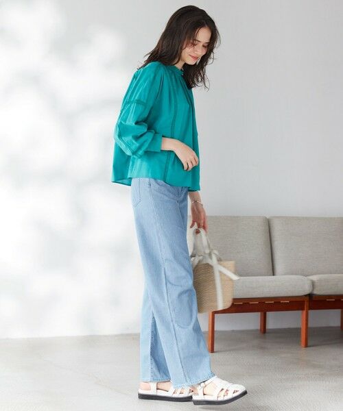 23区 / ニジュウサンク デニムパンツ | 【WEB限定/洗える】23区DENIM ライトダンガリー ワイドパンツ | 詳細13