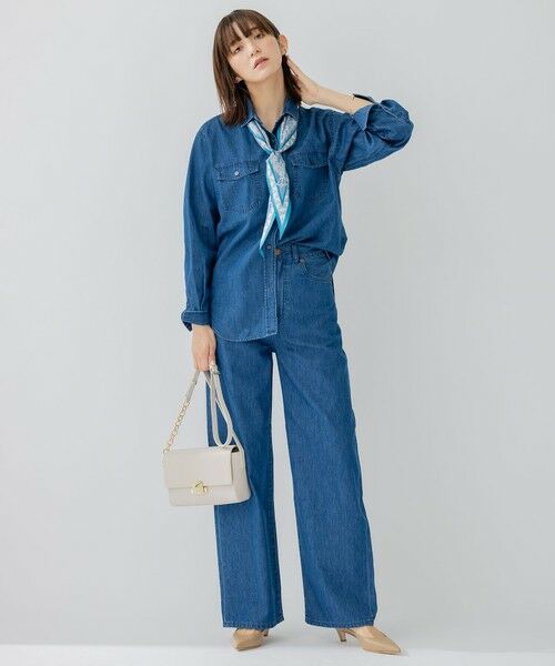 23区 / ニジュウサンク デニムパンツ | 【WEB限定/洗える】23区DENIM ライトダンガリー ワイドパンツ | 詳細17