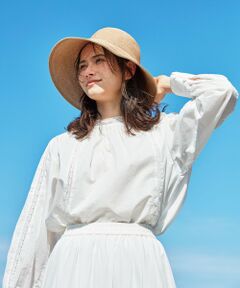 23区 / ニジュウサンク シャツ・ブラウス | 【SLOW/洗える】コットンローン トーションレース ブラウス