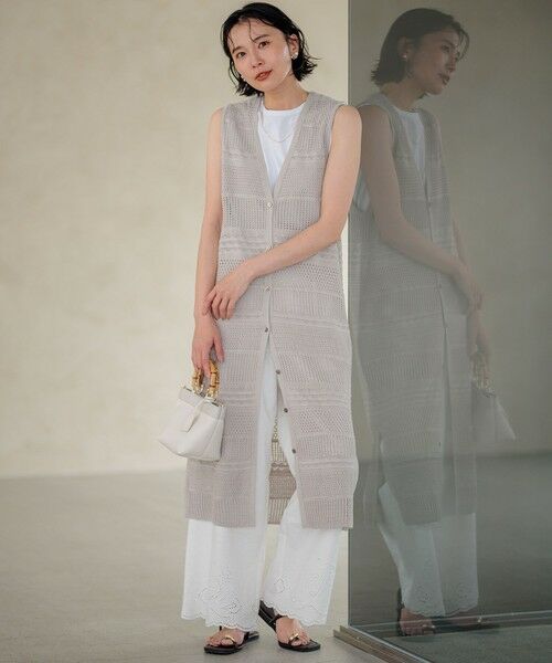 23区 / ニジュウサンク カットソー | 【新色追加/洗える】コットンベアジャージー ノースリーブ Tシャツ | 詳細25