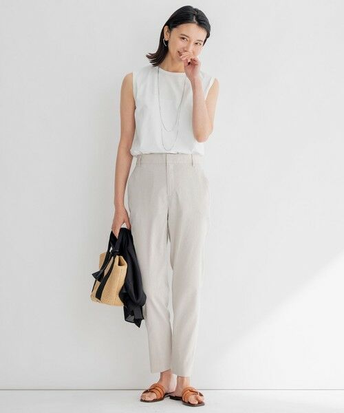 23区 / ニジュウサンク カットソー | 【新色追加/洗える】コットンベアジャージー ノースリーブ Tシャツ | 詳細28