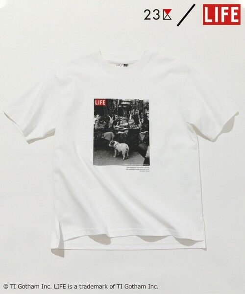 セール】 【23区/LIFE】PHOTO Tシャツ （カットソー）｜23区