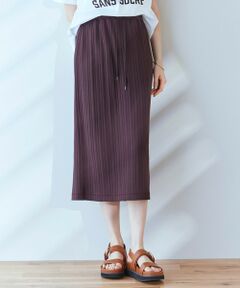 23区 / ニジュウサンク ミニ・ひざ丈スカート | 【SLOW/洗える】ランダムリブフライス スカート