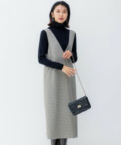 23区 / ニジュウサンク ロング・マキシ丈ワンピース | ガンクラブチェックストレッチ ワンピース