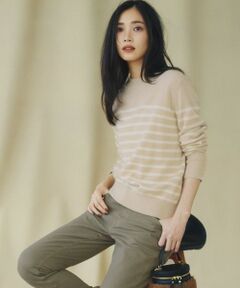 23区 / ニジュウサンク ニット・セーター | 【洗える】ピュアカシミヤ ボーダー ニット