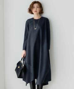 CLASSY.11月号掲載】【衿取り外し可】バックフェイクパールニット