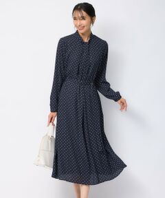 23区 / ニジュウサンク ロング・マキシ丈ワンピース | スクエアドット プリント ワンピース