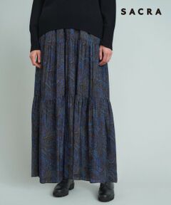 23区 / ニジュウサンク ミニ・ひざ丈スカート | 【SACRA】ブラードペイズリー スカート