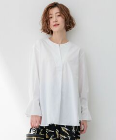 【Oggi4月号掲載/杏さん着用】CANCLINI スキッパーベルト付き ブラウス