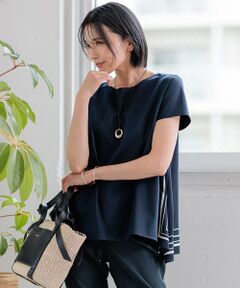 23区 / ニジュウサンク カットソー | 【洗える】スカーフプリントコンビ バックデザイン カットソー