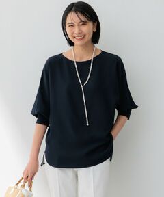 【洗える/一部店舗限定】ストレッチジョーゼット シアー カットソー