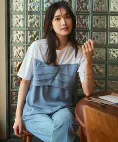 23区 / ニジュウサンク カットソー | 【WEB限定カラーあり/洗える】スムースデザイン コンビ カットソー