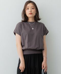 【SLOW/WEB限定】コンパクトインレー フレンチスリーブ カットソー