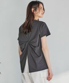 23区 / ニジュウサンク カットソー | 【SLOW/一部店舗限定】MVSコットン バックデザイン Tシャツ